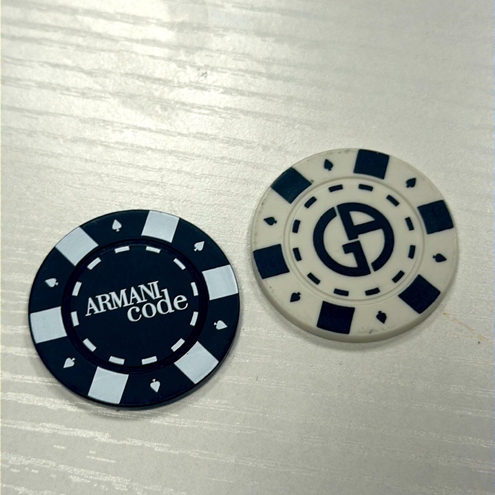 Armani poker chips bundle 2 colors